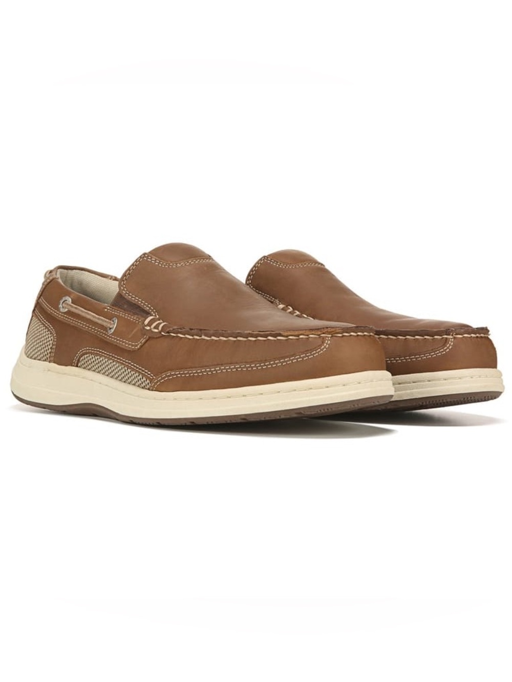 Dockers Men's Tiller Boat Shoes in Dark Tan